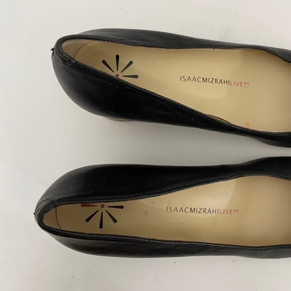 Isaac Mizrahi Live Women's 6M Imkake Black White Cap Toe Pumps Heels - Picture 3 of 7